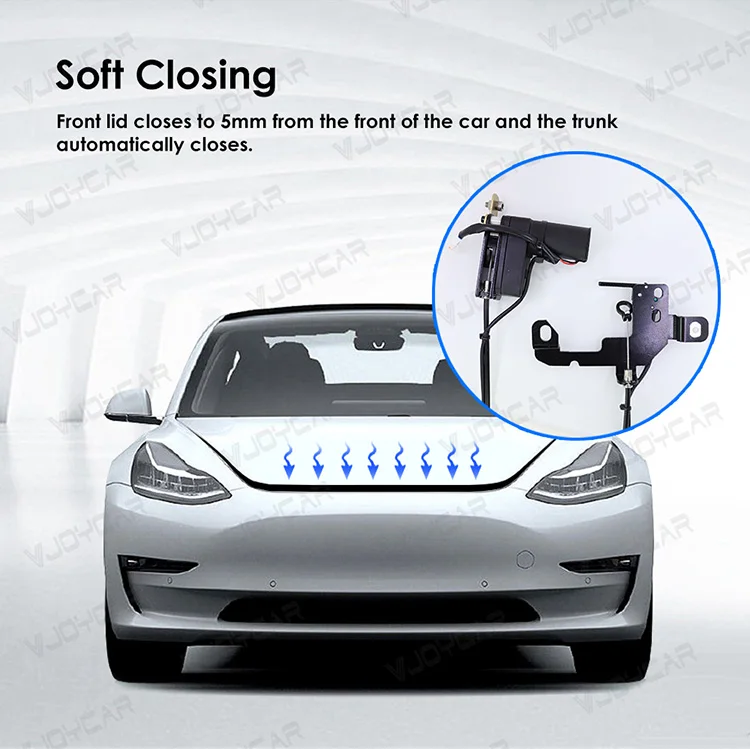 Front Trunk Electric Suction Lock for Tesla Frunk Soft Closing Model Y / Y Juniper / YL / X / S/ 3 Highland Frunk Auto Closer