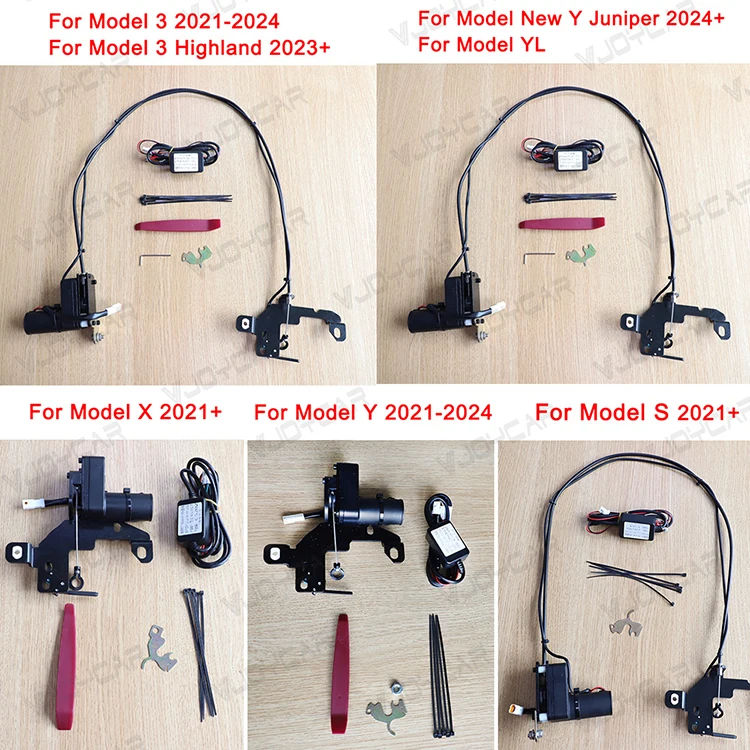 Front Trunk Electric Suction Lock for Tesla Frunk Soft Closing Model Y / Y Juniper / YL / X / S/ 3 Highland Frunk Auto Closer