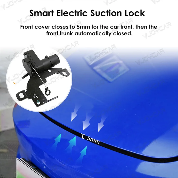 Front Trunk Electric Suction Lock for Tesla Frunk Soft Closing Model Y / Y Juniper / YL / X / S/ 3 Highland Frunk Auto Closer