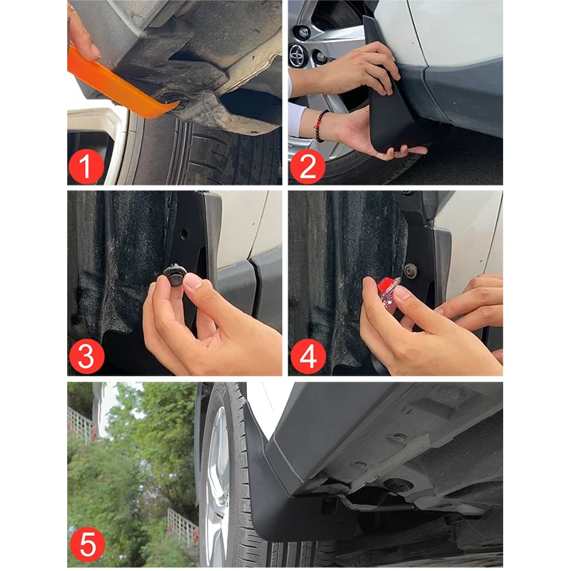 For Toyota RAV4 XA50 2019 2020 2021 2022 2023 RAV 4 Hybrid Decorate Accessories Car Mud Flaps Mudguards Splash Guards Fender
