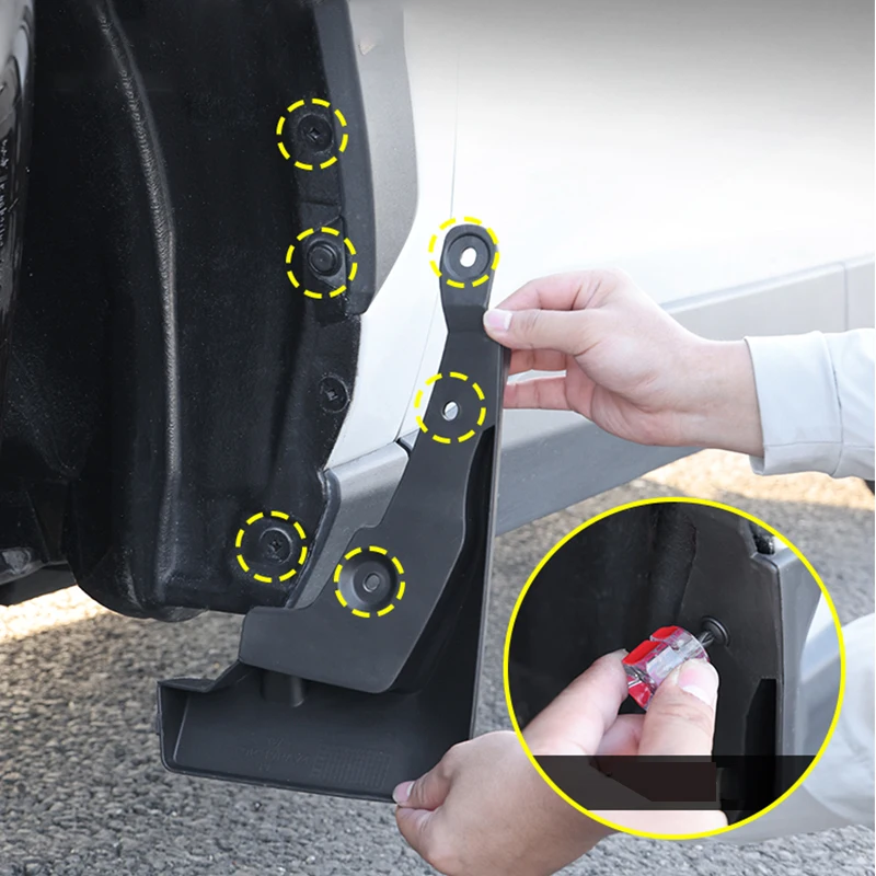 For Toyota RAV4 XA50 2019 2020 2021 2022 2023 RAV 4 Hybrid Decorate Accessories Car Mud Flaps Mudguards Splash Guards Fender