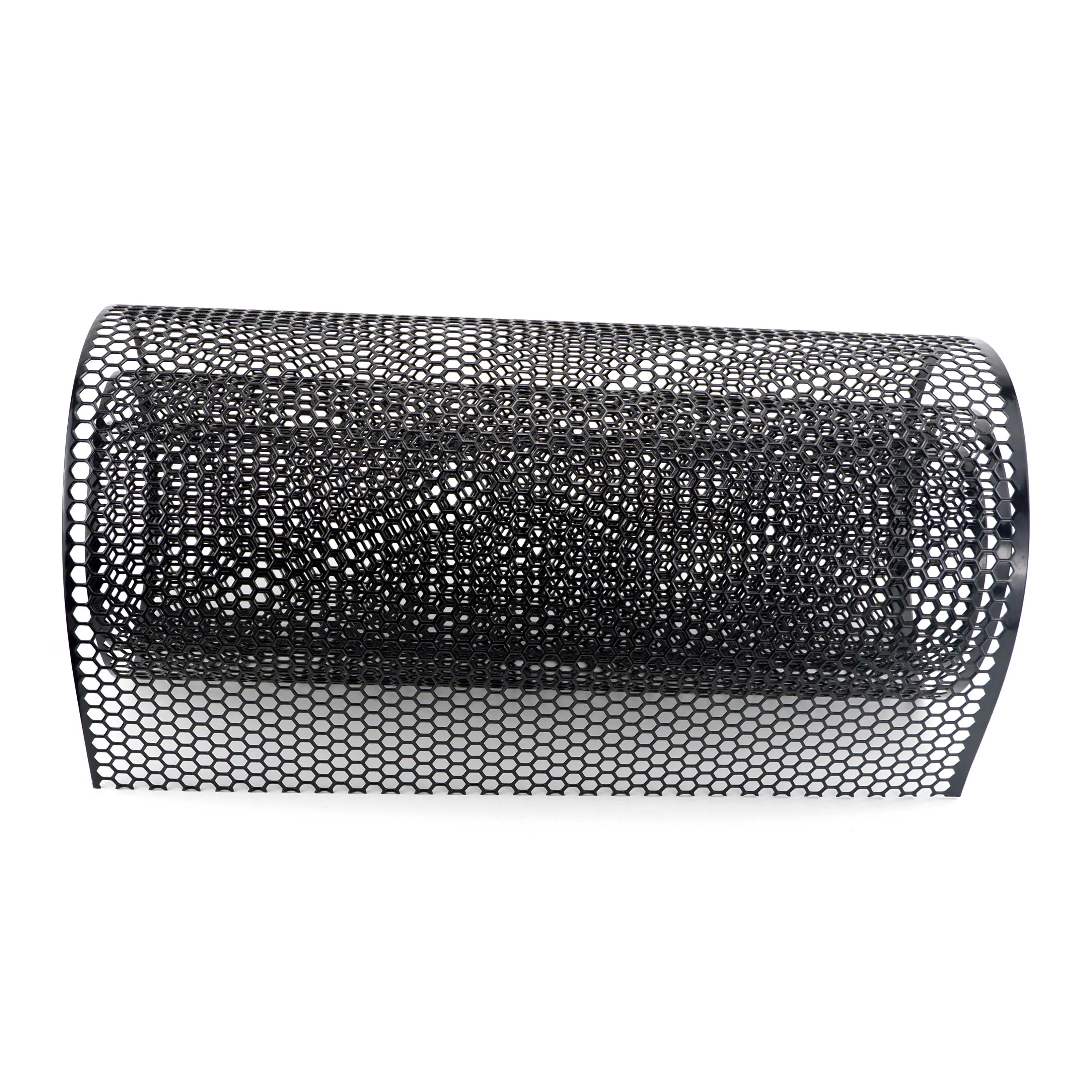 100cmx33cm Aluminum Grille Mesh Grill Cover Car Bumper Fender Hood Vent Grille Net Grid Ventilation Grille 6mm Hole Hexagon