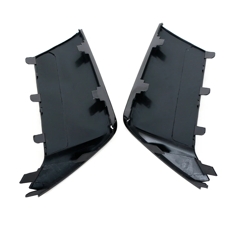 Front Lower Bumper Fog Light Lamp Cover Strip Molding Decorative Lid For Audi RS6 2011-2018 Foglight Black Trim
