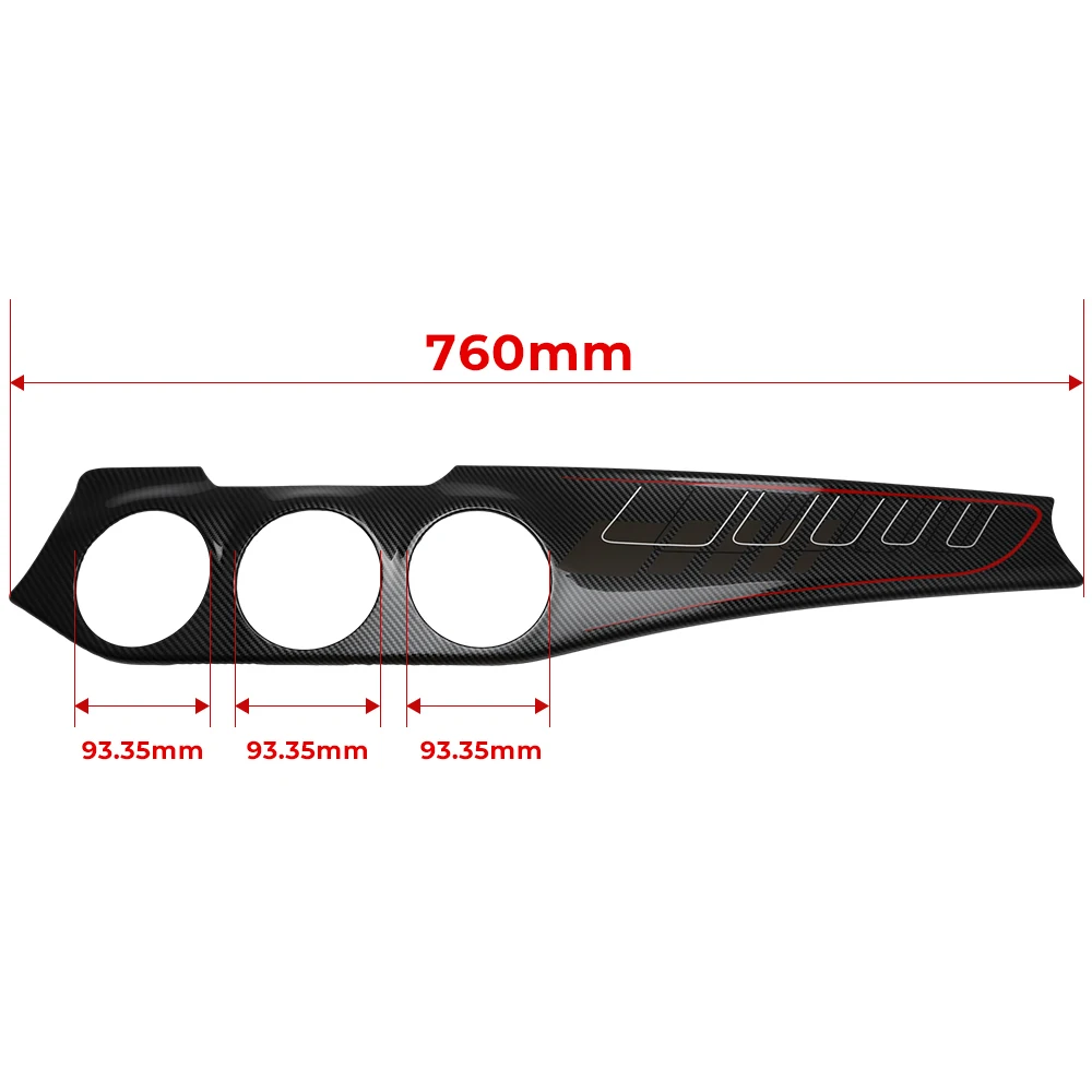 Carbon Fiber Dashboard Center Console Air Condition Panel Decoration Outlet Cover Trim For Mercedes Benz GLA CLA Class 2013-2017