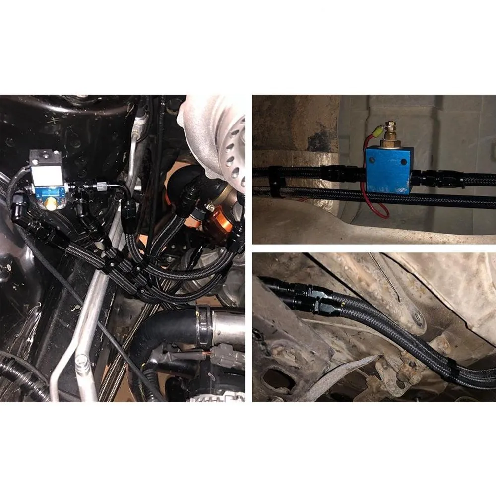3M 5M 6M Oil Fuel Hose Oil Gas Line AN4 AN6 AN8 AN10 AN12 10FT Cooler Hose Line Nylon Stainless Steel Braided Pipe Tube in Stock