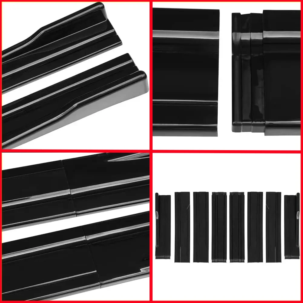 Side Skirt Extensions Universal Car Side Rocker Splitters Diffuser Winglet Wings For BMW For VW Golf MK 6-7 For Honda For Audi