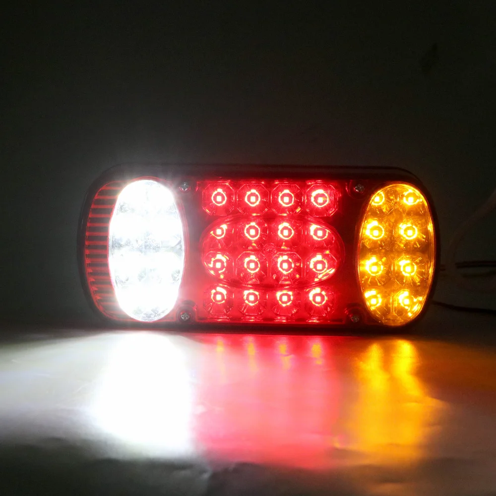 Rear Stop Brake Lights 12V Waterproof 32LED Taillight 1Pc Car Truck Tail Light Signal Indicator For Trailer Lorry