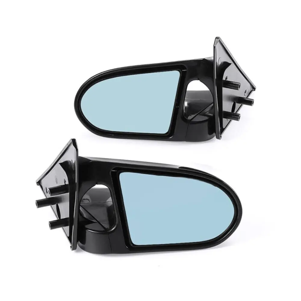 For Civic EG 2Dr Manual Adjustable Car Door Side View Mirror For Honda Civic 1992-1995 Black/Carbon Fiber Rearview Mirror