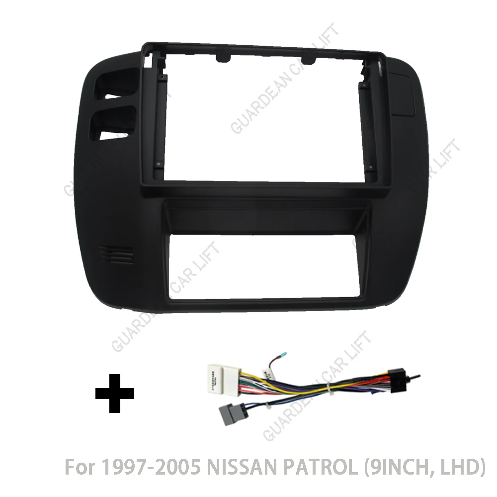 9INCH Car Radio Fascias For Nissan patrol Y61 1997-2006 Android GPS MP5 Stereo Player 2 Din Head Unit Panel Dash Frame Installat