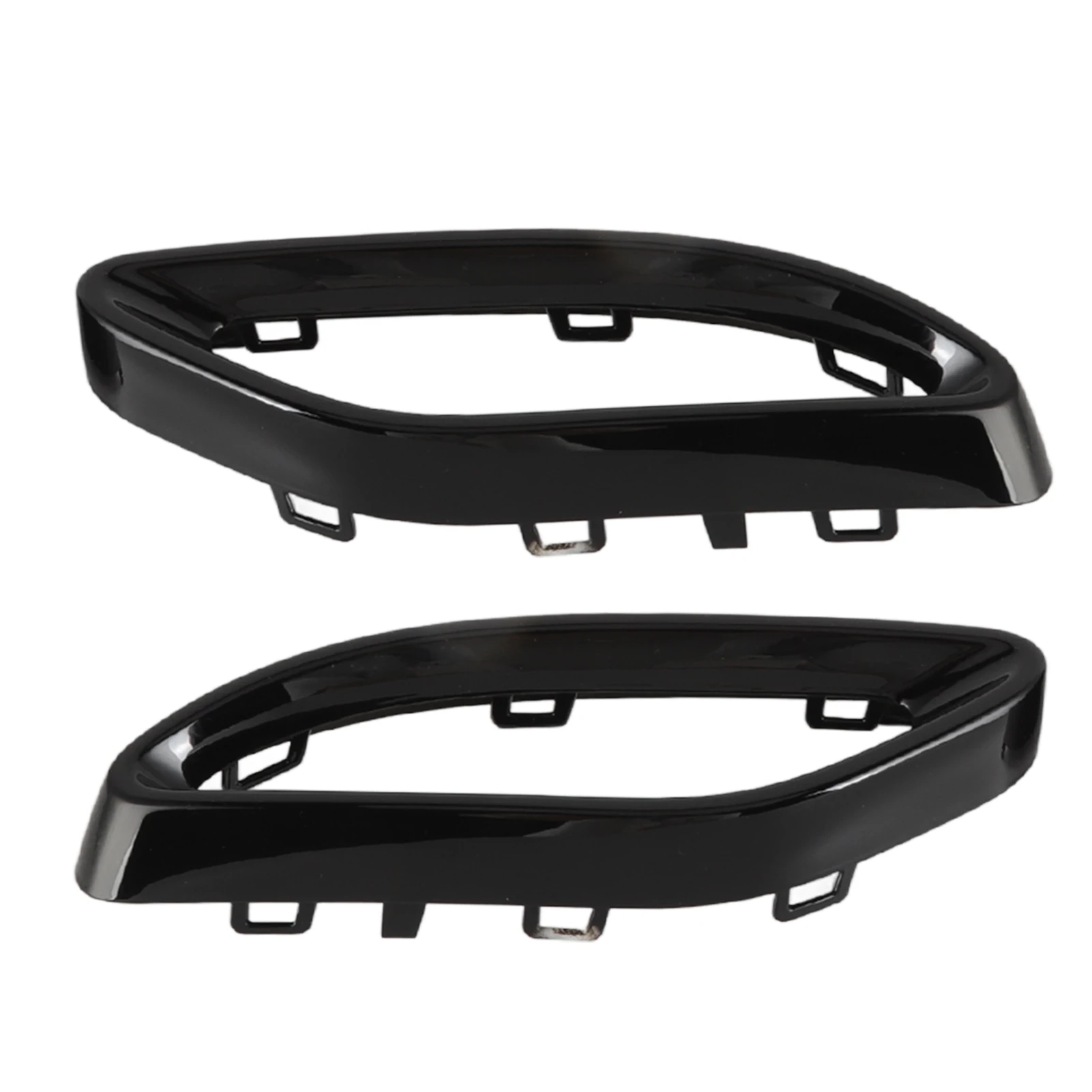 Gloss Black Exhaust Tip Cover Trims Replacement for Mercedes‑Benz A B C E GLC CLS‑Class W177 W247 W205 W213 X253 C257