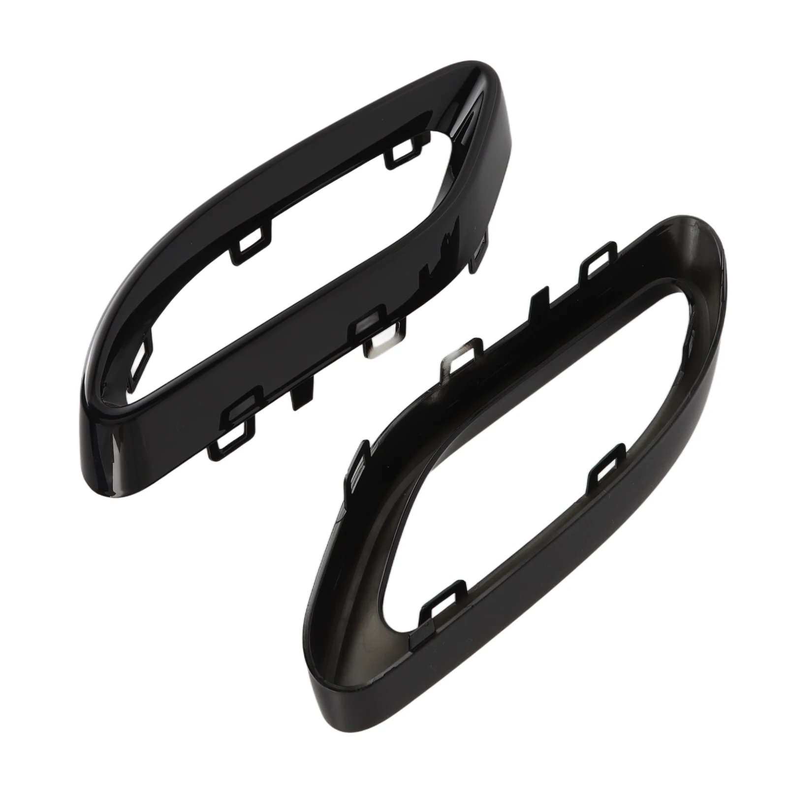 Gloss Black Exhaust Tip Cover Trims Replacement for Mercedes‑Benz A B C E GLC CLS‑Class W177 W247 W205 W213 X253 C257