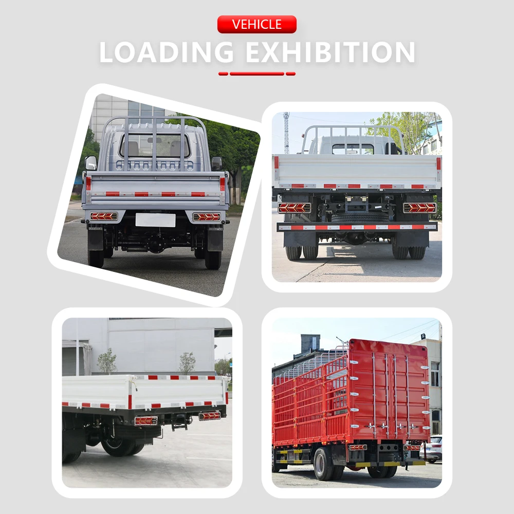 2X 12/24V Truck Tail Light Waterproof Shockproof LED Running Water Turn Signal Brake Lights Reverse Lorry Bus Trailer Fog Lamps