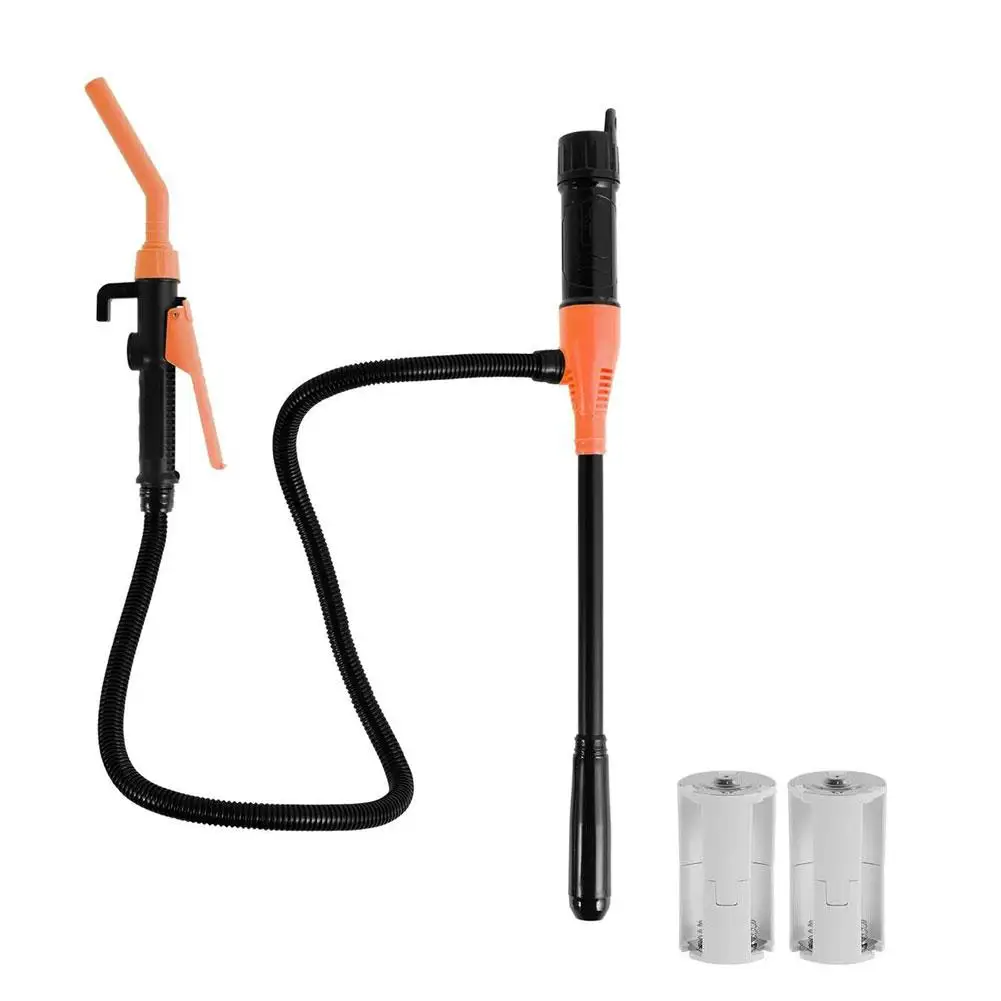 Liquid Transfer Pump Battery Powered Fuel Transfer Pump With Flow Control Nozzle 2.4 Gallons Per Min Portable Transfer Pump