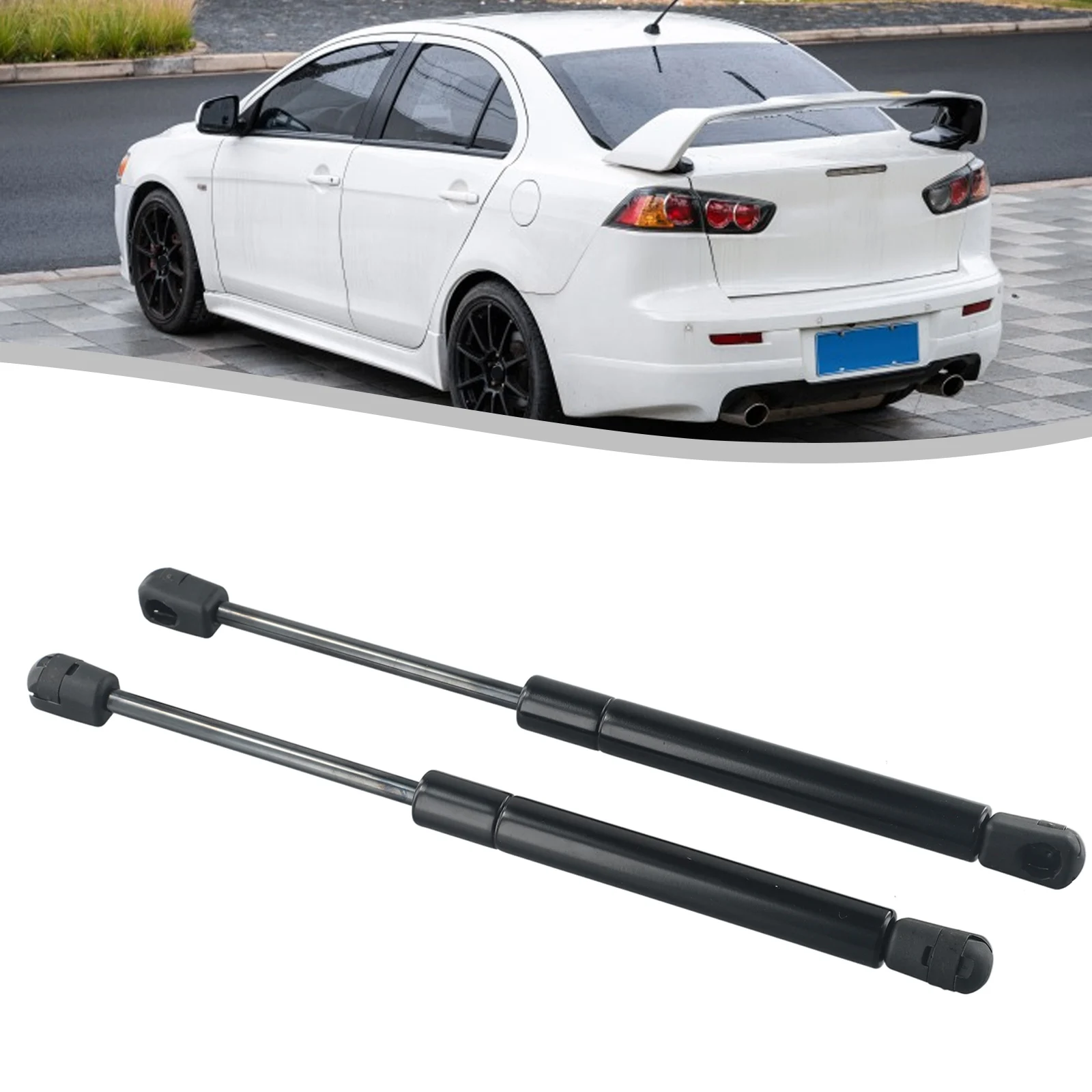 2pcs Car Tailgate Rear Trunk Lift Struts For For Mitsubishi Lancer EX EVOs 2008-2015 Tailgate Boot Shock Lift Strut Support Bar
