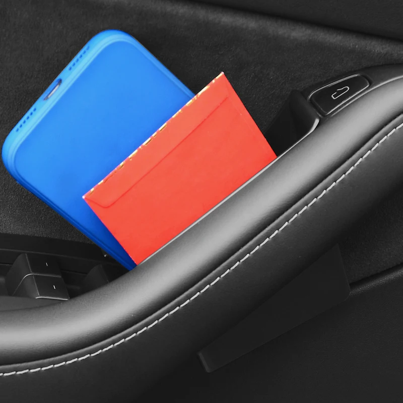 for Tesla Model 3/Y/Model YL Door Handle Storage Box, Front and Rear Door Storage and Organization Box, Storing Small Items