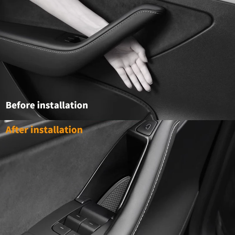 for Tesla Model 3/Y/Model YL Door Handle Storage Box, Front and Rear Door Storage and Organization Box, Storing Small Items