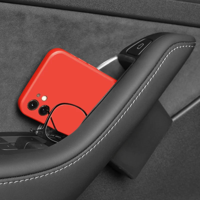 for Tesla Model 3/Y/Model YL Door Handle Storage Box, Front and Rear Door Storage and Organization Box, Storing Small Items