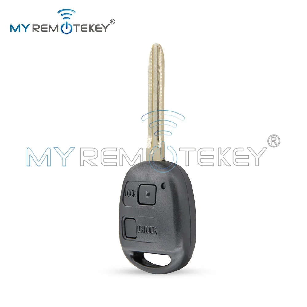 MYREMOTEKEY Remote Car Key Fob Control TOY43 Blade 304/315/434mhz 2 Buttons for Toyota Land Cruiser FJ Cruiser Prado 2004-2009