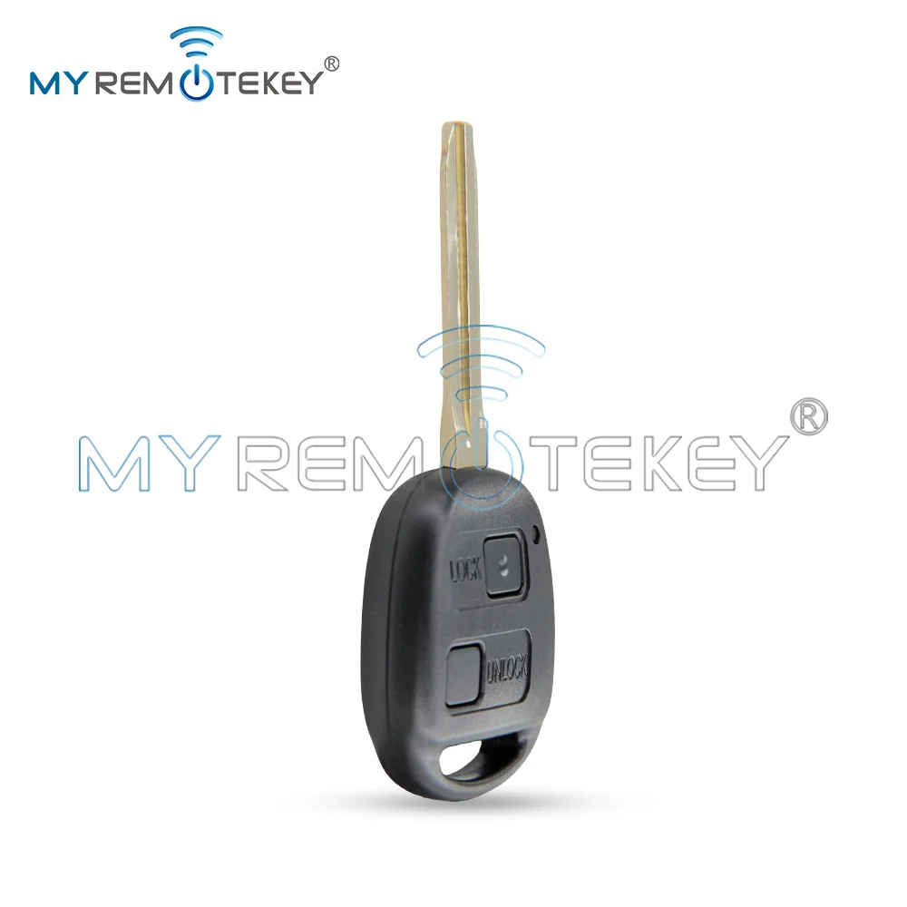 MYREMOTEKEY Remote Car Key Fob Control TOY43 Blade 304/315/434mhz 2 Buttons for Toyota Land Cruiser FJ Cruiser Prado 2004-2009