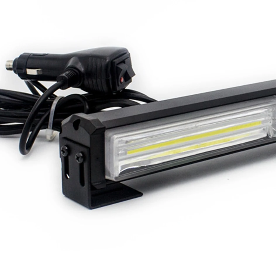 Red White Blue LED Strobe Light Bar Car LED Emergency Flash Light Beacon Auto Vehicle Flashing Safety Signal Lamp 12/24V