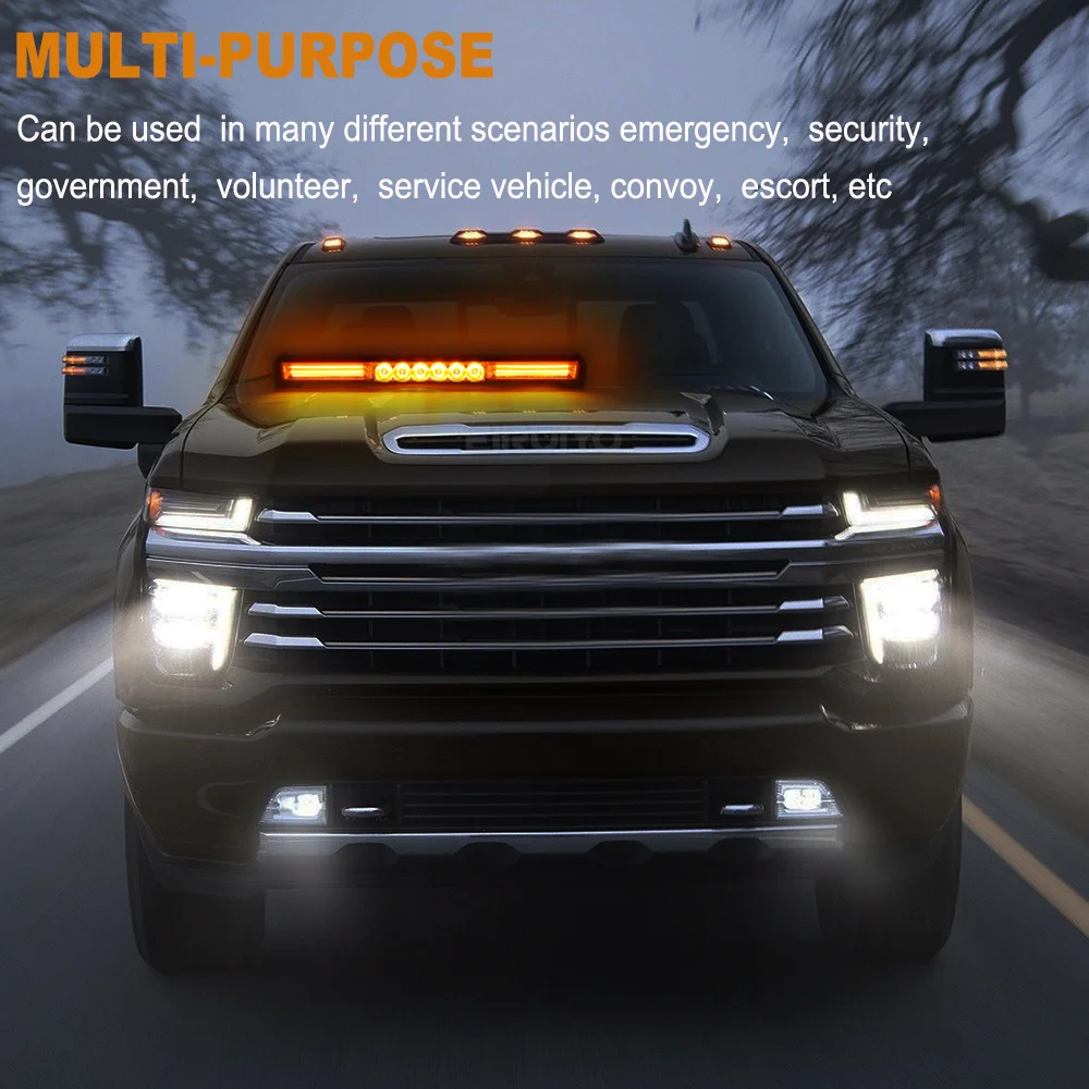 LED Strobe Lights For Auto Emergency Warning Lamp COB Led Bar Traffic Advisor Flashlight Signal Lamp Car Accessories