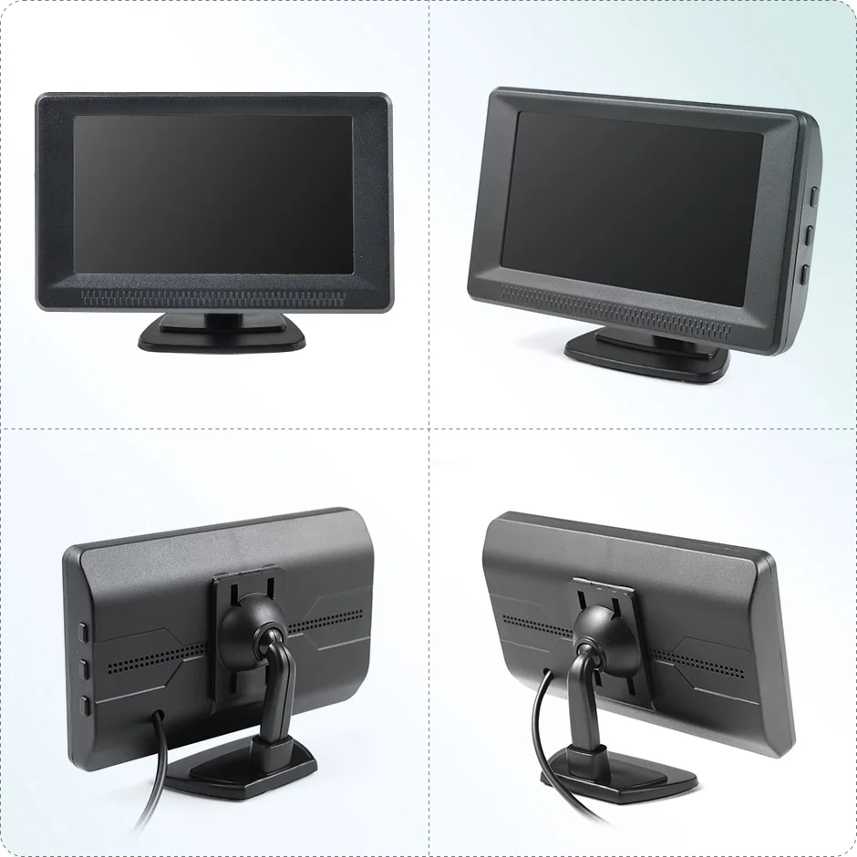 GreenYi 4.3/5/7 inch AHD IPS Monitor 1080P Night Vision Car Rear View Camera 170° Reverse Camera Night Vision Waterproof