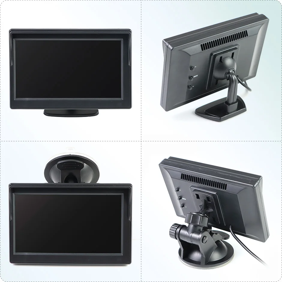 GreenYi 4.3/5/7 inch AHD IPS Monitor 1080P Night Vision Car Rear View Camera 170° Reverse Camera Night Vision Waterproof