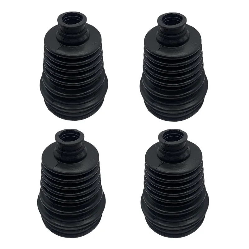 4PCS Black Universal Silicone CV Constant-velocity Dust Cover Joint Boot Drive Shaft Universal Strong Elasticity Cars Tools