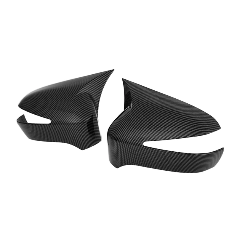Bracingo Rearview Mirror Cover Fit For Honda Civic 8th 2006-2011 Gloss Black/Carbon Pattern Side Wing Mirror Cap Car Accessories