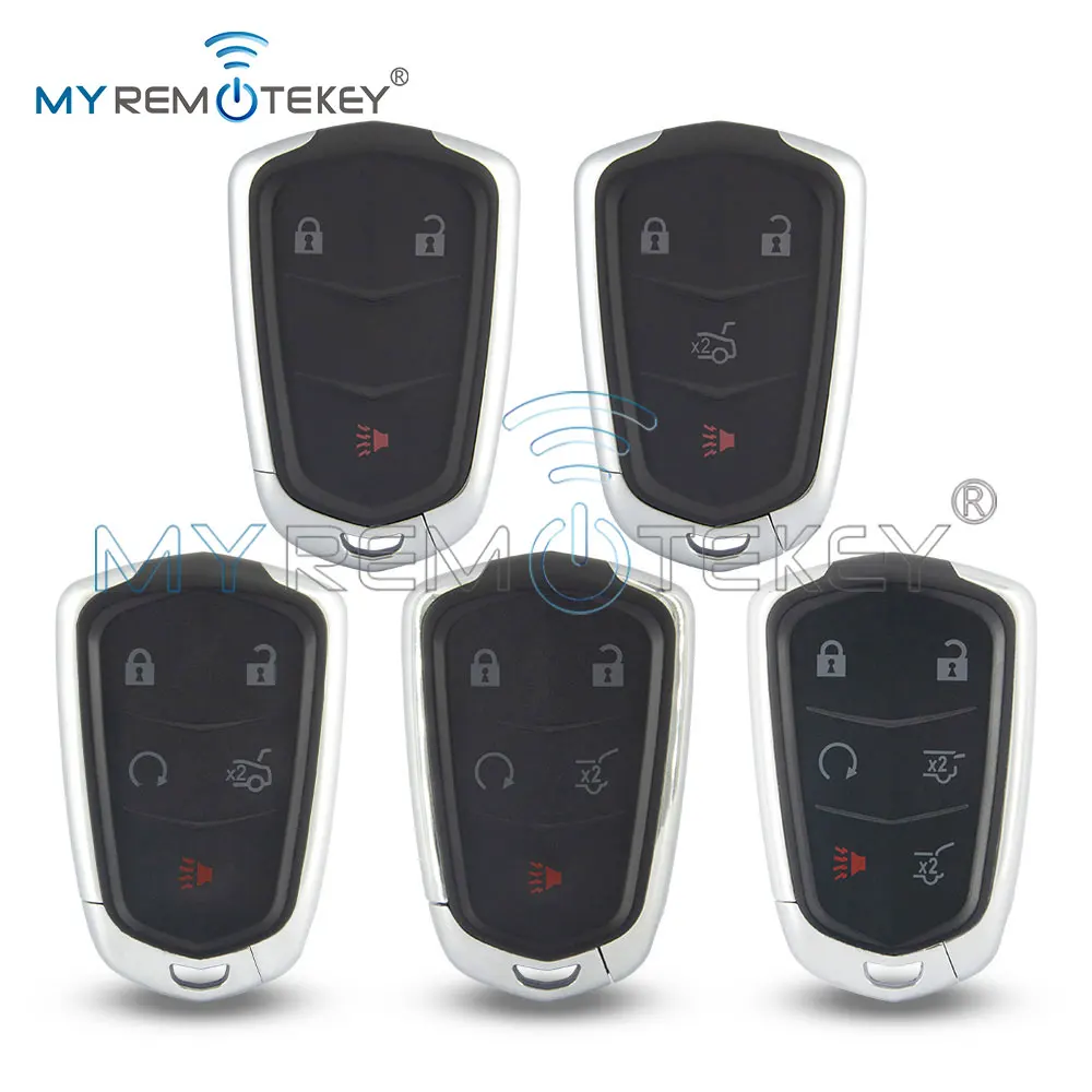 MYREMOTEKEY Smart Car Key Fob Shell Remote Case FCC HYQ2AB HYQ2EB for Cadillac Escalade ESV ATS CTS SRX XTS 3/4/5/6 Buttons