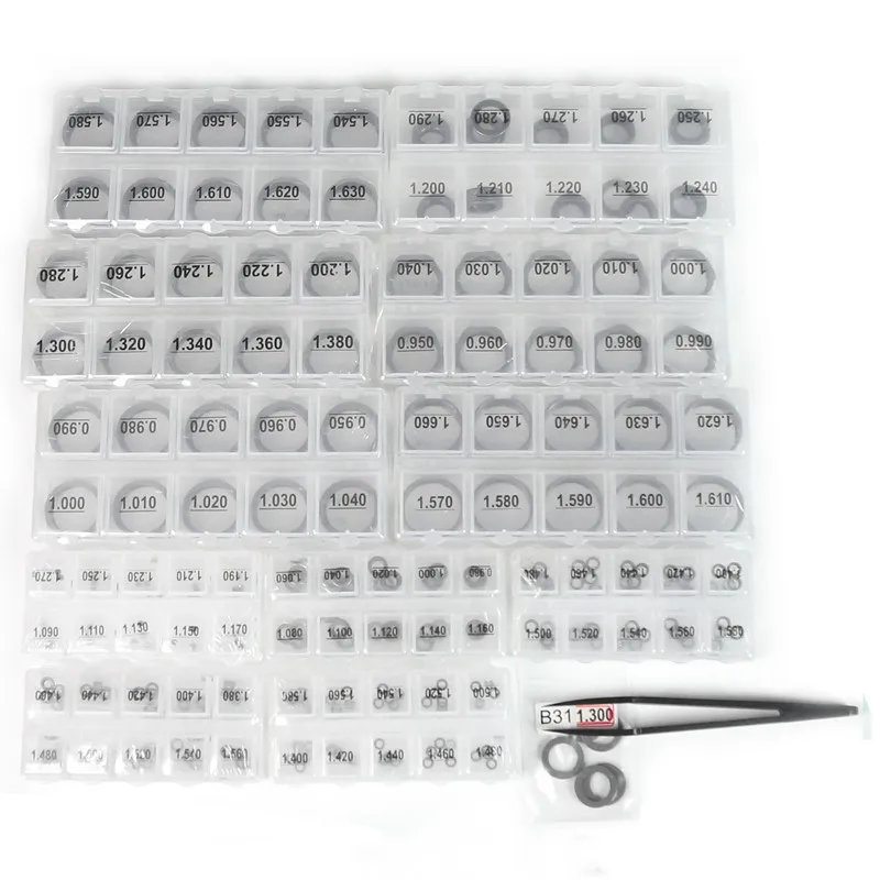 New!555PCS Common Rail Injector Repair Adjustment Washer Shims for Bo-sch for Den-so,B11,B12,B13,B14,B16,B22,B25,B26,B27.B31,B48