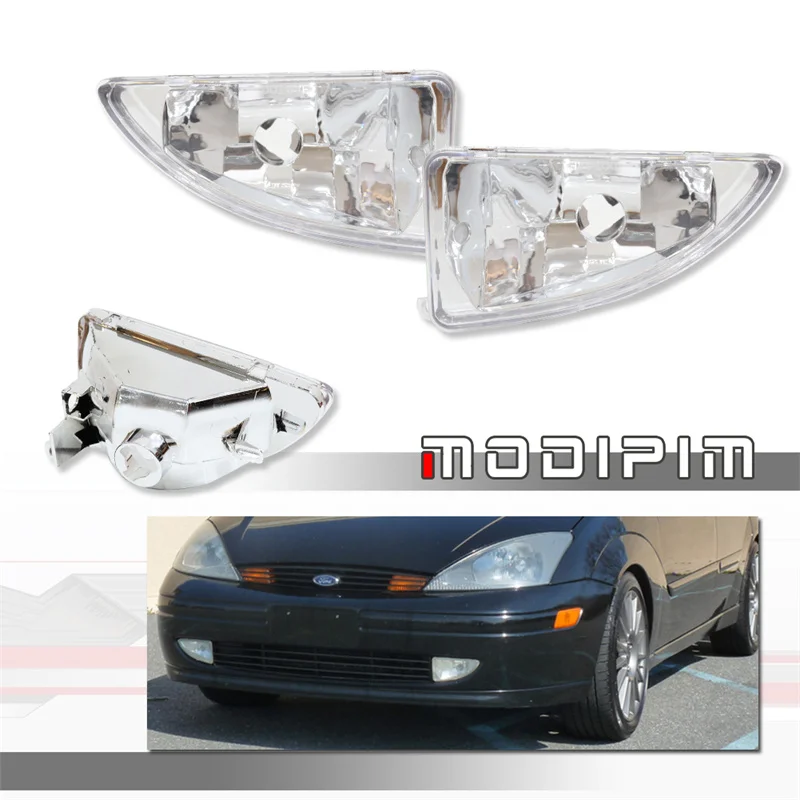 Car Front Bumper Fog / Driving Light Housings For Ford Focus ZTW/ZTS/LX/ZX5/ZX3/SE 2002-2004, No Bulb/Socket, Auto Accessories