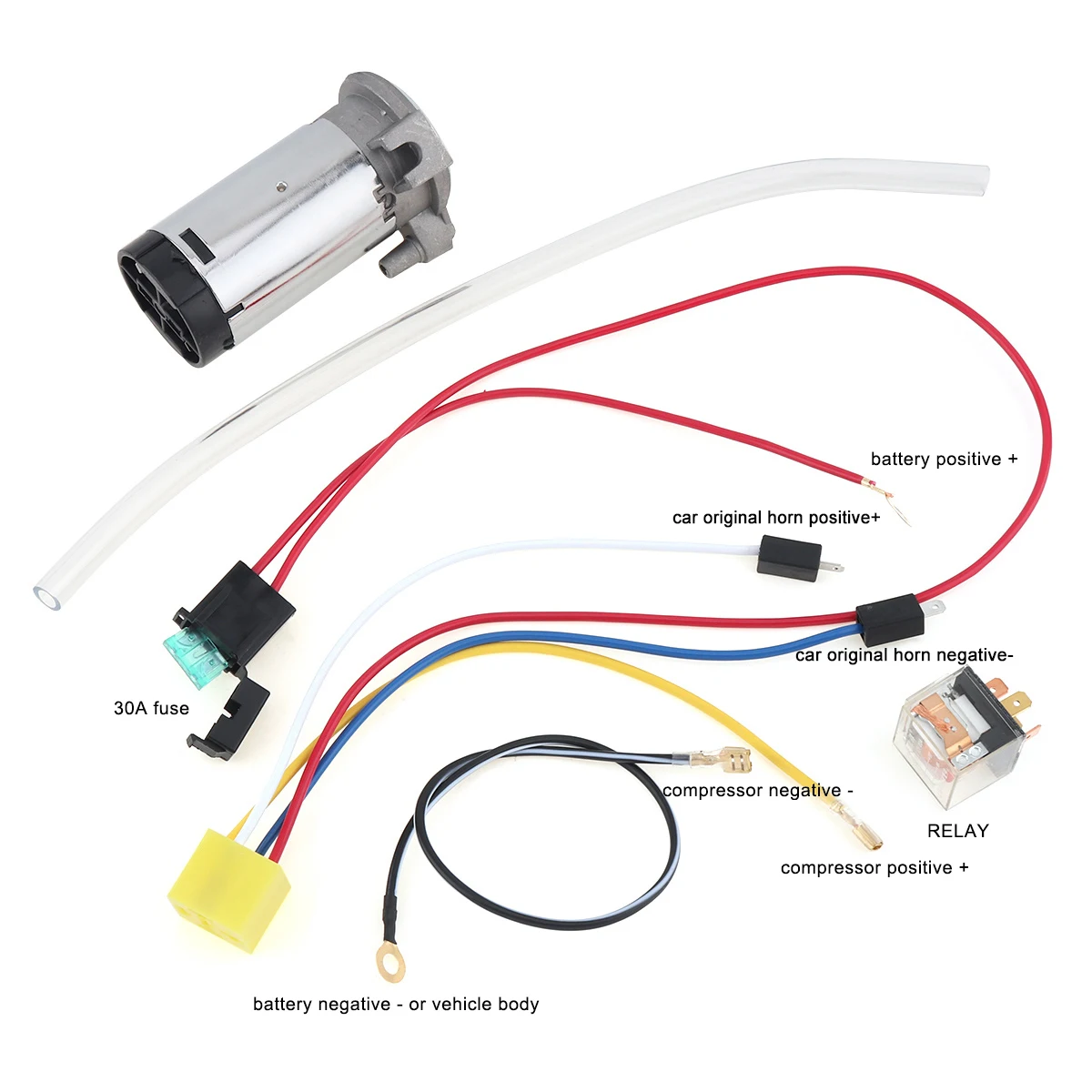12V /24V Universal Car Air Horn Pump Loud Car Truck Vehicle Train Motorcycle Siren Horn Multi-tone Claxon Horns Air Compressor