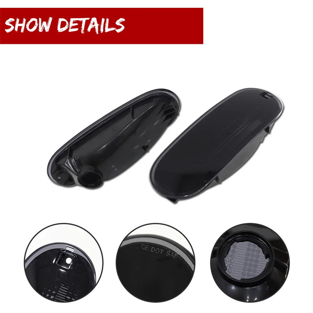 2pcs Car Front Side Marker Parking Lights Light Housing Shells For VW Beetle 1998 -2005 No Bulb/Socket