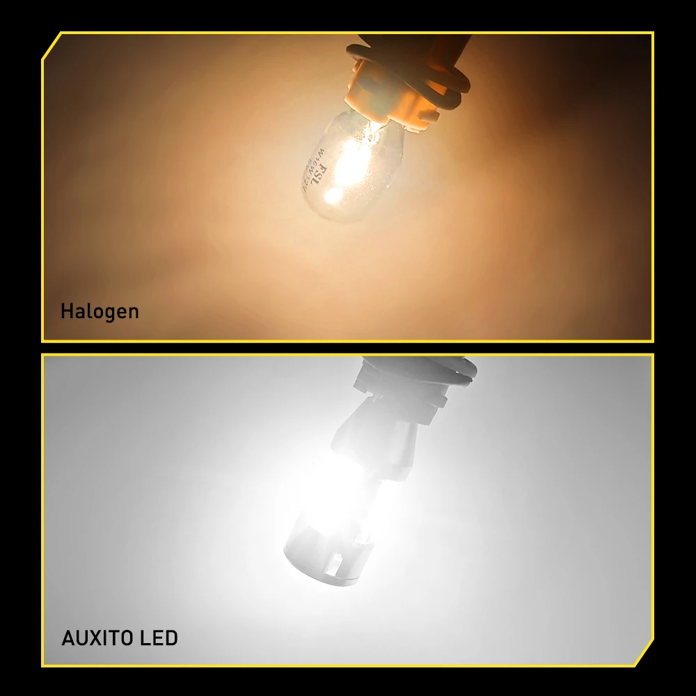 AUXITO 2Pcs W16W T15 LED Reverse Light 6500K White Canbus No Error Bulbs 2000LM 921 912 Backup Bulb Car Reversing Lamp with Fan