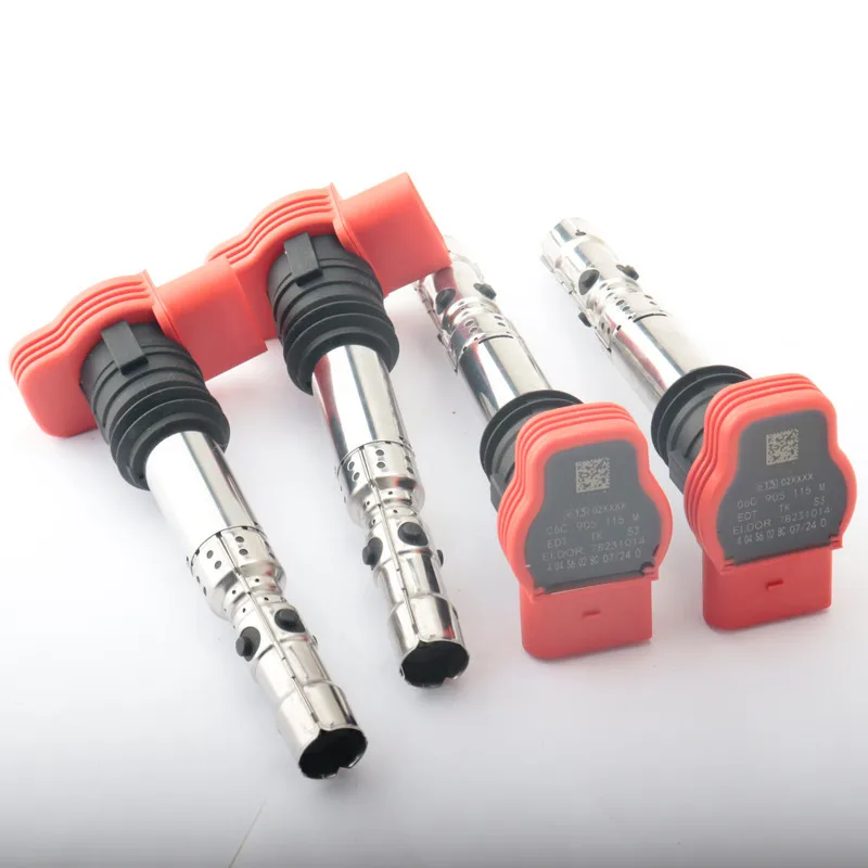 4PCS Ignition Coil Fit 1.8T 3.0 V6 06C905115M 06B905115R For VW Jetta Golf GTI MK4 Passat B5 Beetle Polo A4 A6 A8 TT