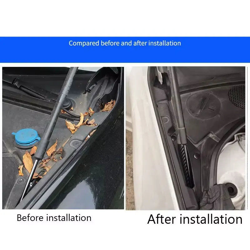 For Volvo S90 V90 XC60 2018-2026 Anti-Leaf Debris Blocking Wiper Drain Slot Modified Car Supplies 2025 2023 2022 2021 2020 2019