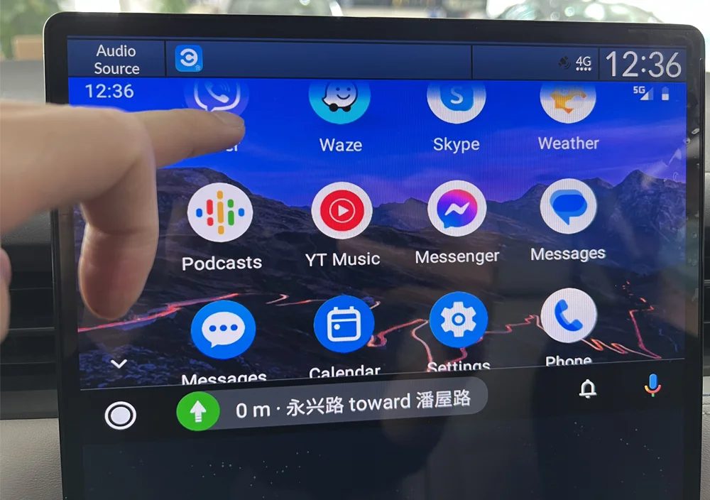 WIZCAR A3 Converter Real-time Maps Online Music Android Auto Adapter For Honda MNV XNV VE1 ENS1 ENP1 for Android Phone Use