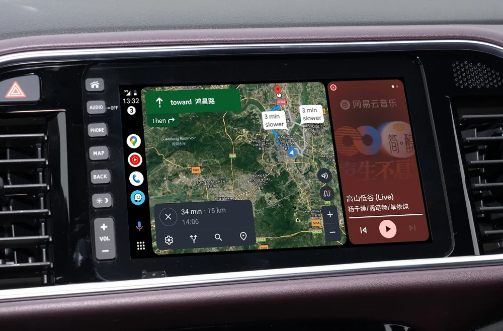 WIZCAR A3 Converter Real-time Maps Online Music Android Auto Adapter For Honda MNV XNV VE1 ENS1 ENP1 for Android Phone Use