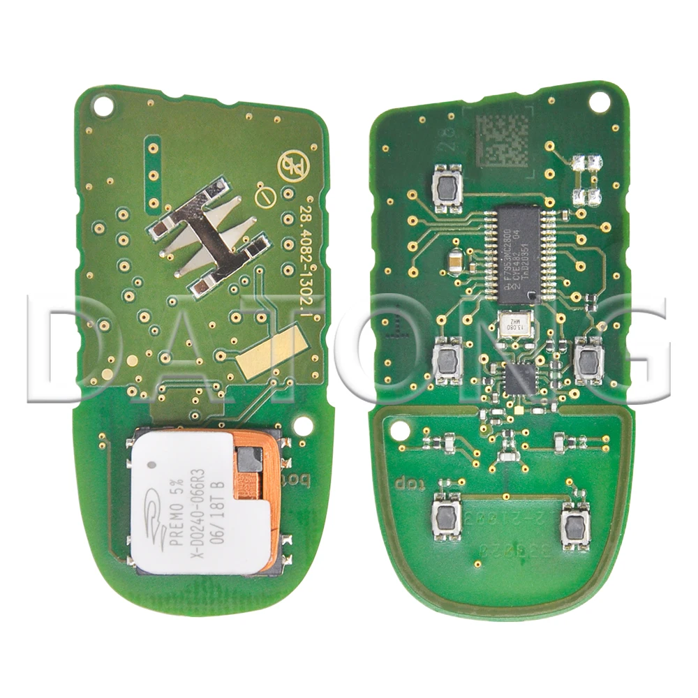 Datong World Car Remote Key PCB Board For Jeep Renegade Compass Fiat M3N-40821302 4AChip 433MHz Original Factory Replacment