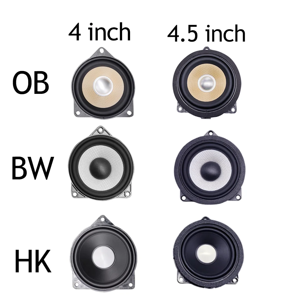 For BMW F30 F20 F10 G20 G01 Midrange Speakers For BMW G30 F48 F34 3GT F23 X1 X2 X3 Front Rear Door Horn 4.5 4 inch Loudspeaker