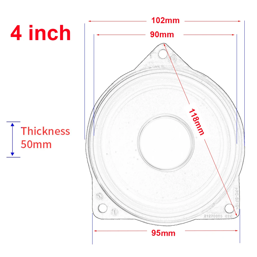 For BMW F30 F20 F10 G20 G01 Midrange Speakers For BMW G30 F48 F34 3GT F23 X1 X2 X3 Front Rear Door Horn 4.5 4 inch Loudspeaker