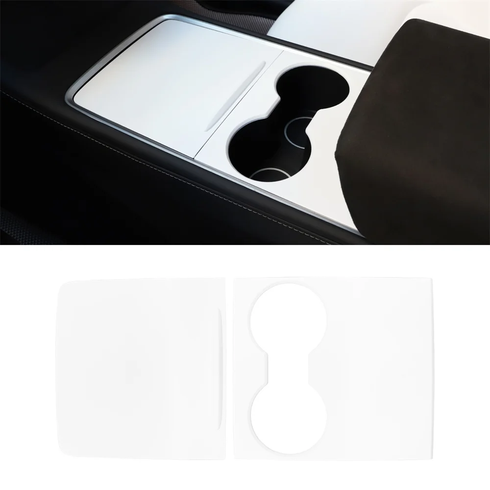 Steering Wheel Whift Protection Cover For Tesla Model 3 Y Shift Knob Central Panel Door Side Interior Front Dashboard Trim Strip