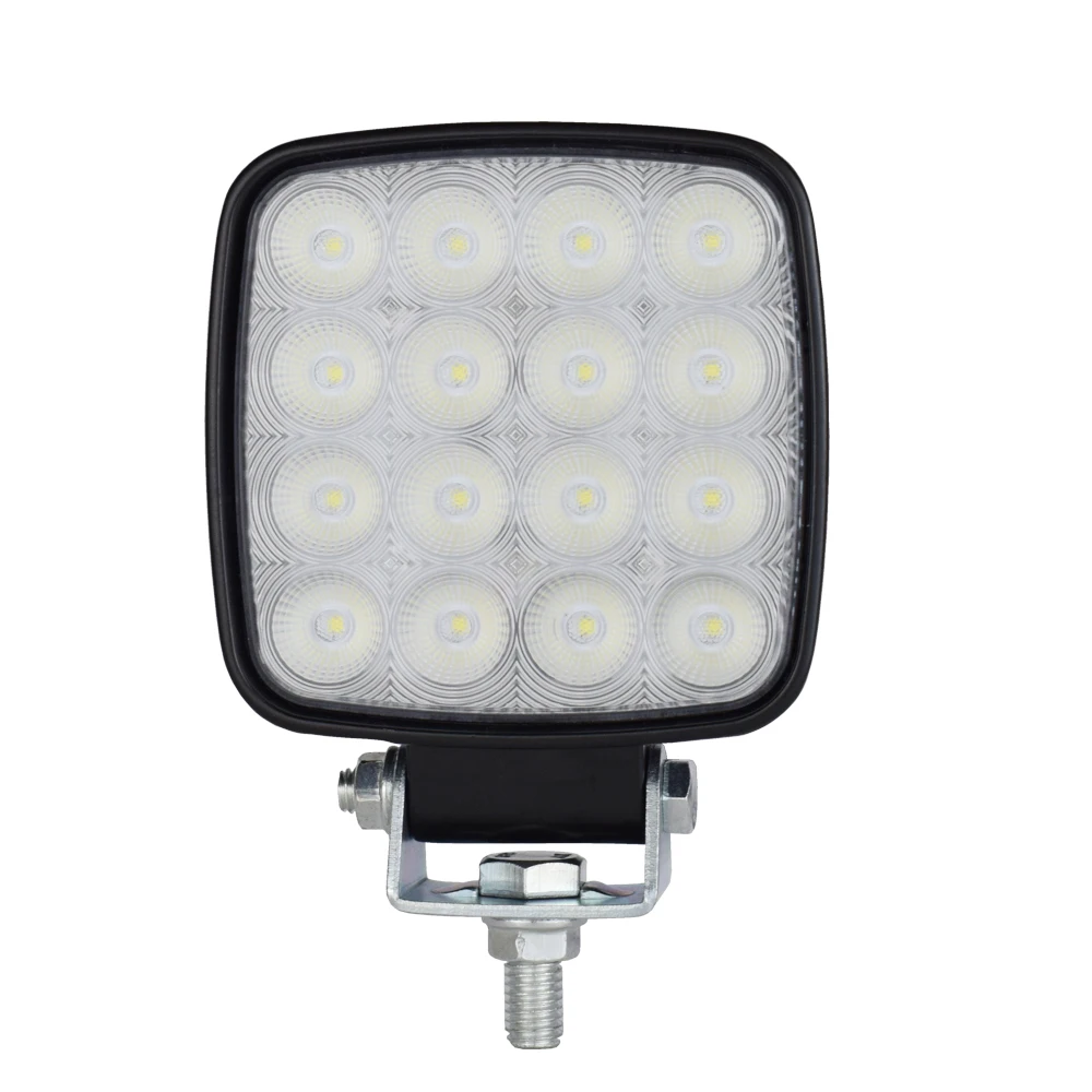 4 inch LED Flood Light Excavator Squar Forklift Tractor Heavy Duty Blub Offroad 12V 24V 6240LM Agricultural vehicles 1
