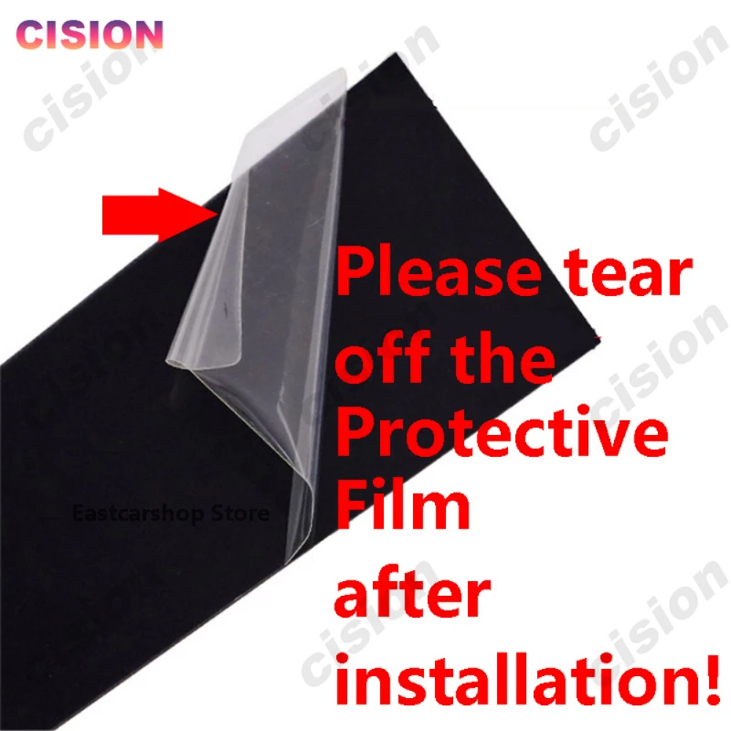 6x Glossy Black Car Door Center BC Pillar Post Cover Mirror Effect Trim For Mercedes Benz ML Class W164 Window Column PC Sticker