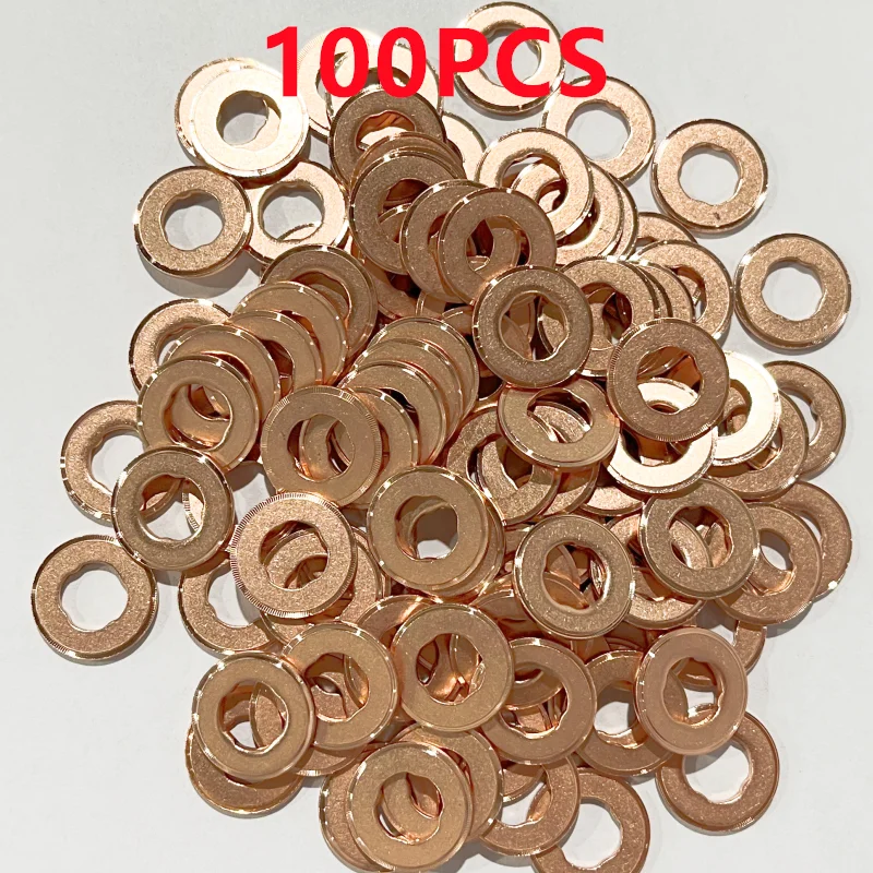 100PCS F00VC17505 Injector Nozzle Copper Washer F00VC17504 F00VC17503 F00VC17502 Diesel Sprayer Gasket F00VC17506 for Shim