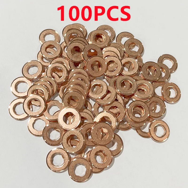100PCS F00VC17505 Injector Nozzle Copper Washer F00VC17504 F00VC17503 F00VC17502 Diesel Sprayer Gasket F00VC17506 for Shim