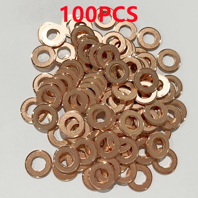 100PCS F00VC17505 Injector Nozzle Copper Washer F00VC17504 F00VC17503 F00VC17502 Diesel Sprayer Gasket F00VC17506 for Shim