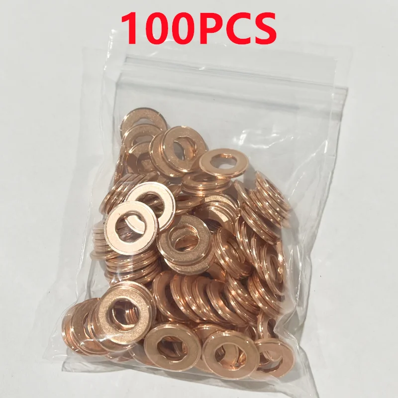 100PCS F00VC17505 Injector Nozzle Copper Washer F00VC17504 F00VC17503 F00VC17502 Diesel Sprayer Gasket F00VC17506 for Shim