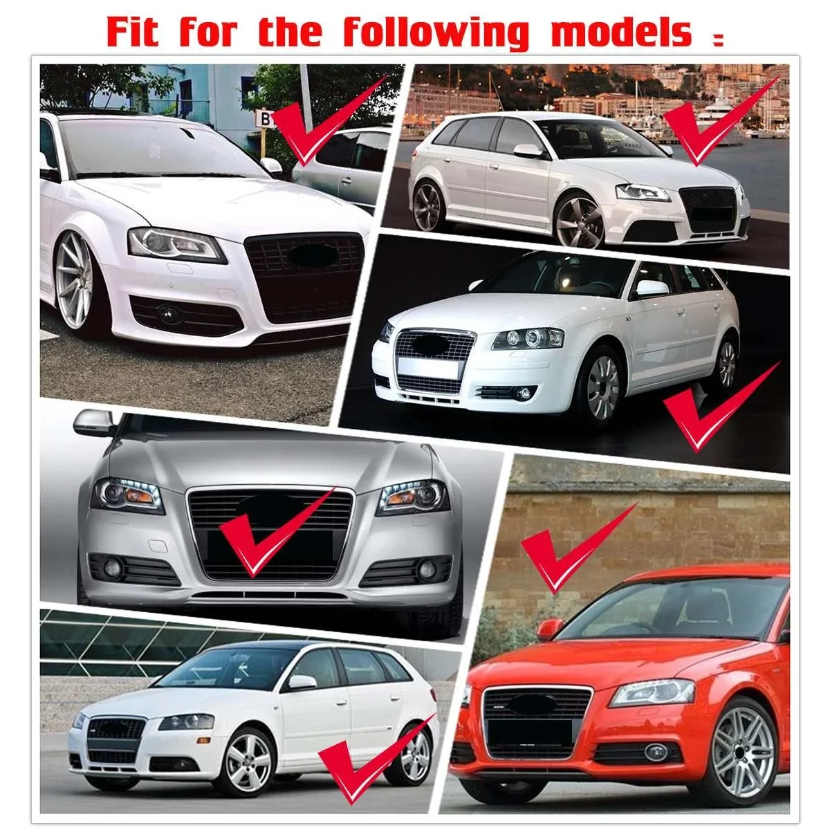Left/Right Front Headlight Lens Cover For Audi A3 8P S-line S3 RS3 Facelift All Models 2008-2012 Clear Headlamp Shell